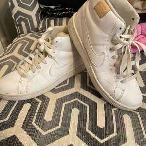 White High-Top Sneakers